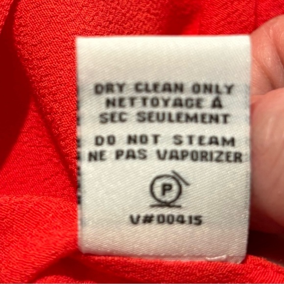 DIANE VON FURSTENBERG Sz 14 Iliana 3/4 Sleeves Ornate Slim Tie  Flowy Blouse - Picture 10 of 10